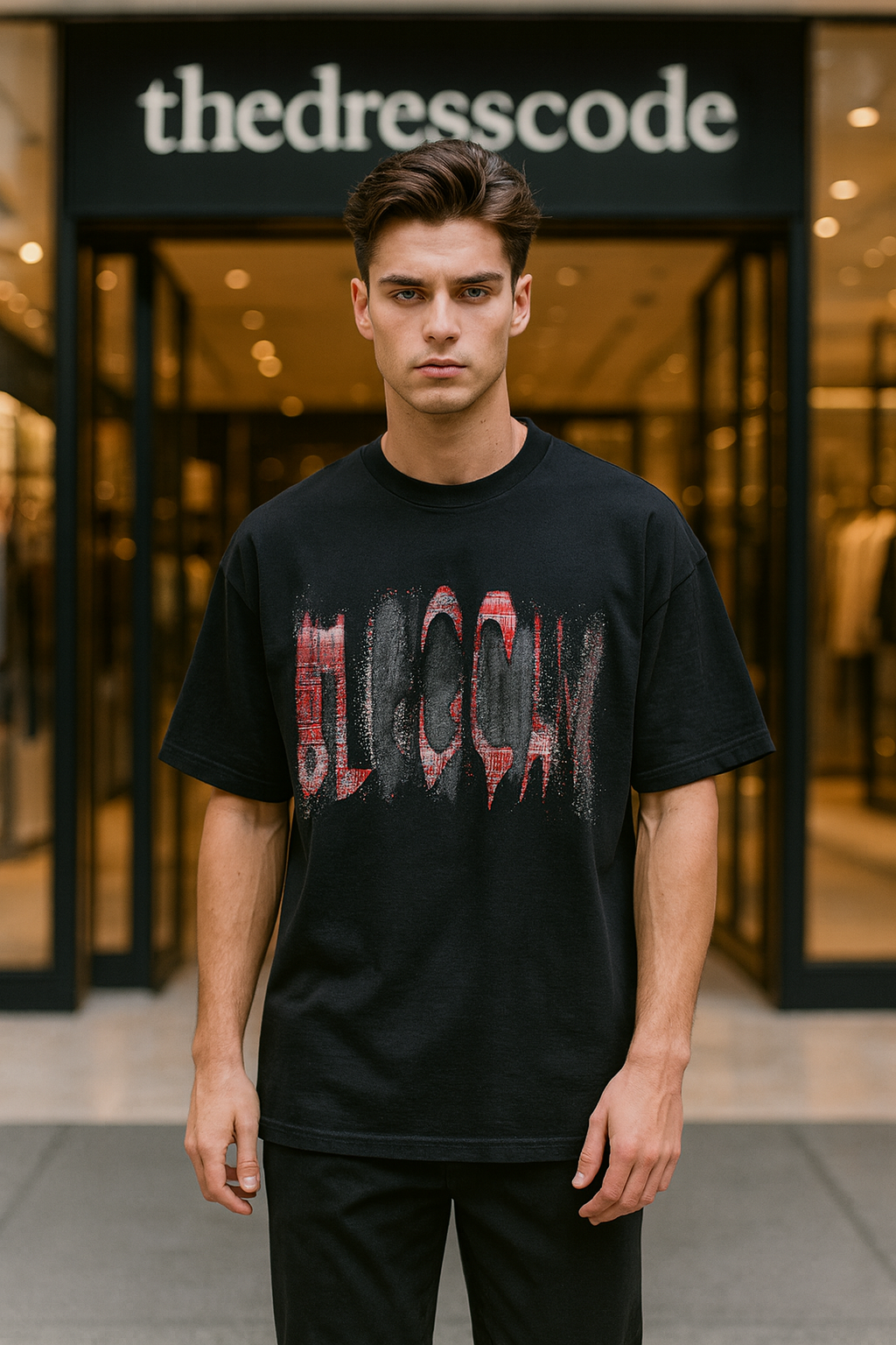 Мъжка тениска Black Mirage FW 2026-Thedresscode