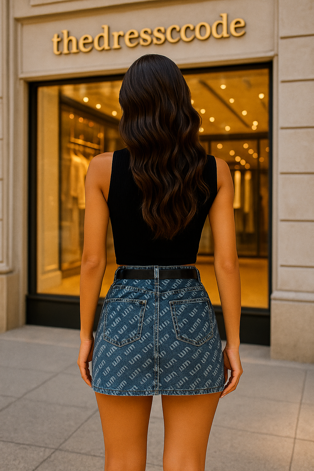 Дамска дънкова пола IUM **SALE 25**-Thedresscode