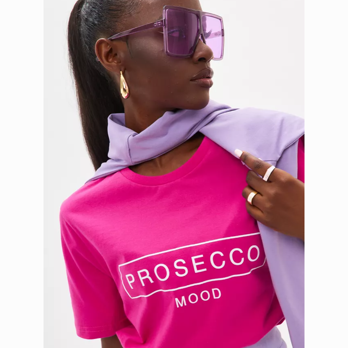 Дамска тениска Prosecco Mood SS25-Дамска тениска Prosecco Mood 24'-Thedresscode