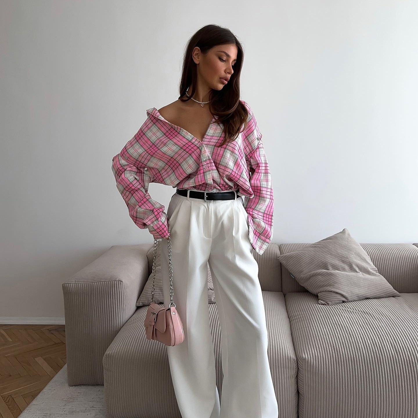 Дамска риза Candy Check FW 2026