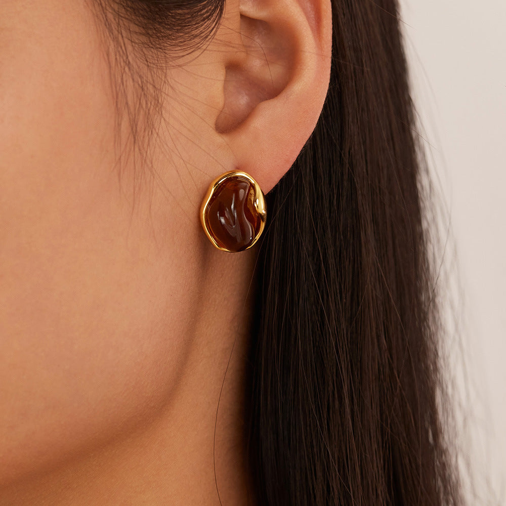 Дамски обеци Caramel Lava SS25-https://detail.1688.com/offer/864971848033.html?_t=1745483847609&spm=a2615.7691456.co_0_0_wangpu_score_0_0_0_0_0_0_0000_1.0-Thedresscode
