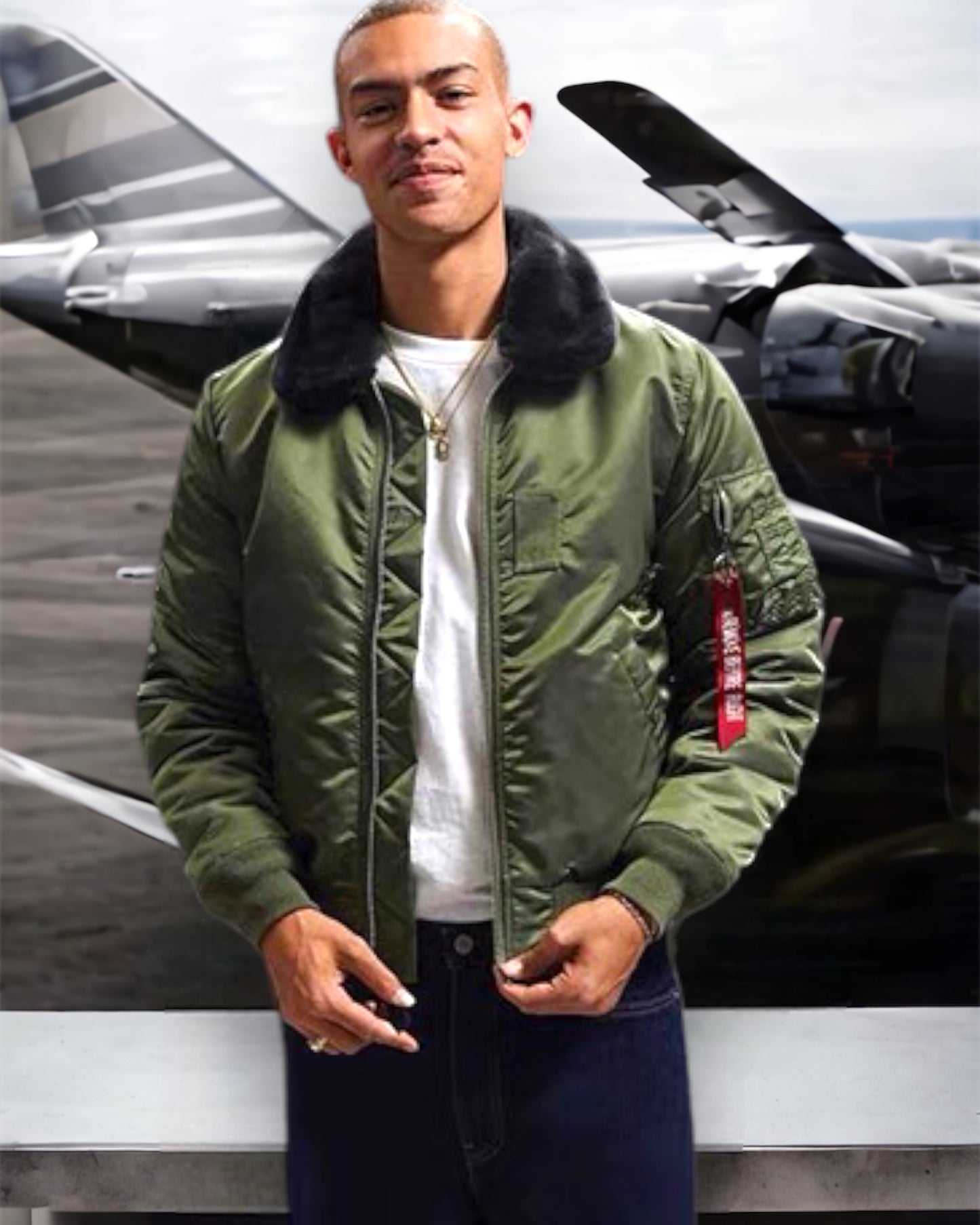 Мъжко яке бомбър Aircraft SS24-bomber jacker-Thedresscode