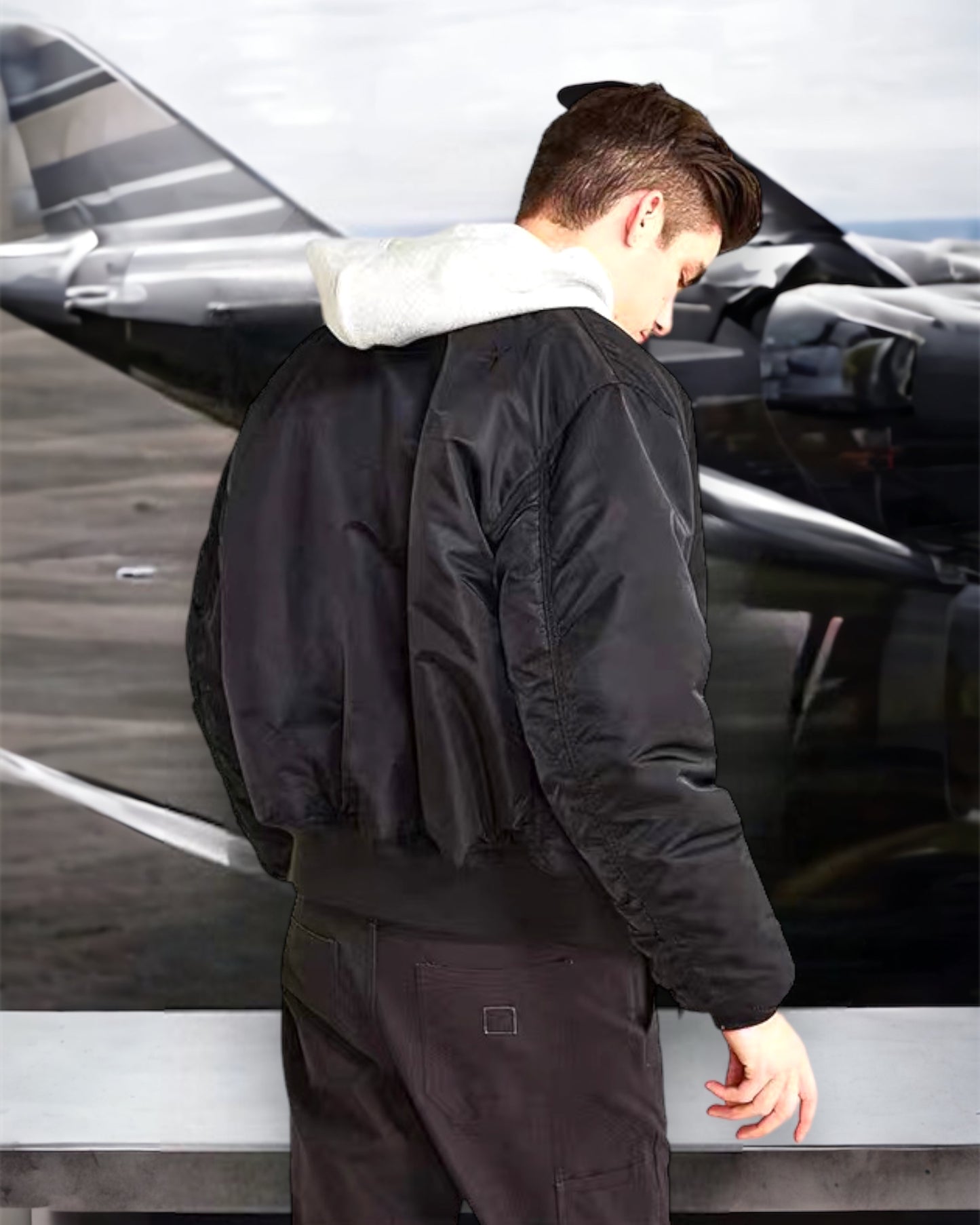 Мъжко двулицев бомбър AirForce 1 SS24-bomber jacker-Thedresscode