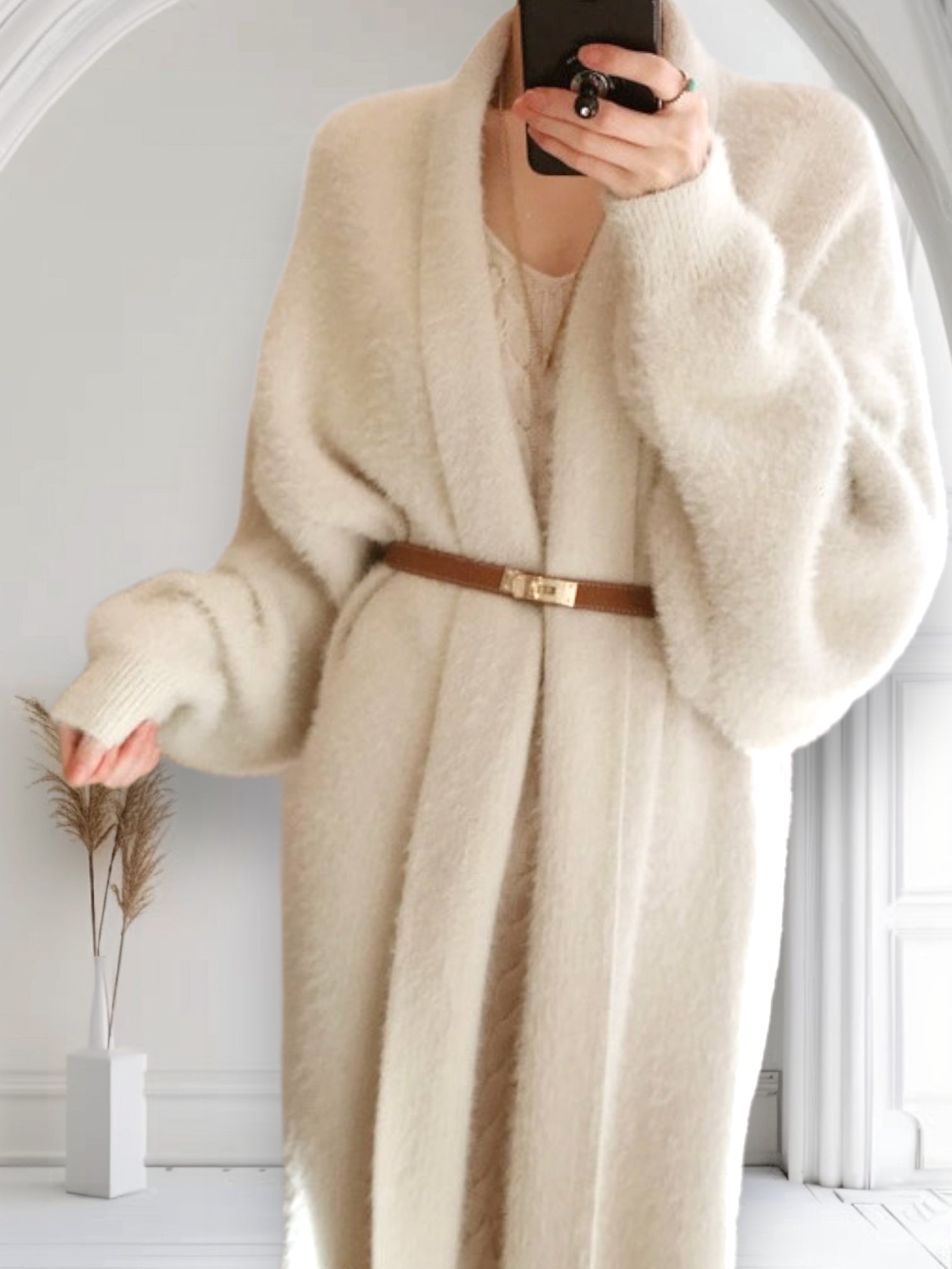 Дамска дълга жилетка Luxury FW 2026-Дамска дълга жилетка Luxury SS24'-Thedresscode