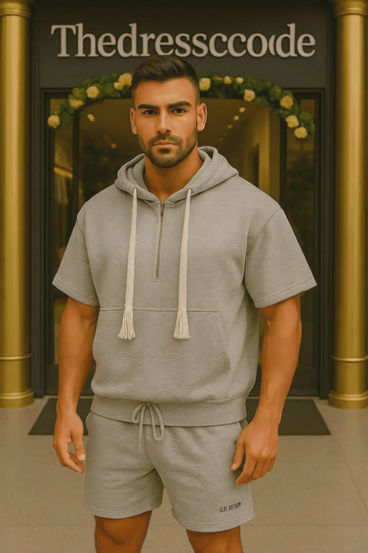 Мъжки комплект Grey Chill Vibe Ensemble SS25