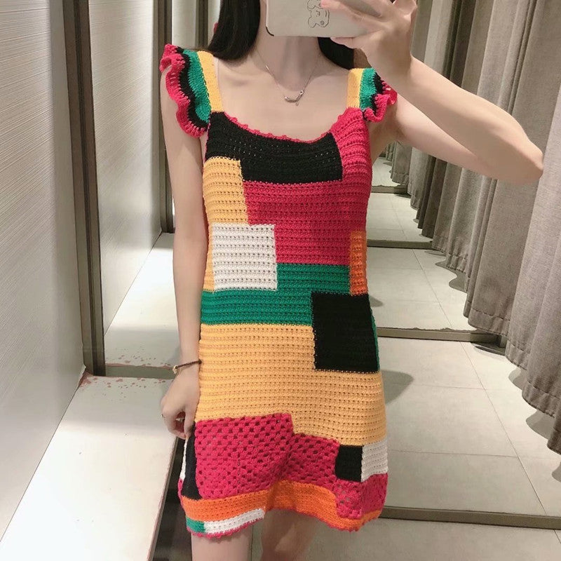 Дамска рокля Crochet patchwork ** SALE **-Дамска рокля Crochet patchwork-Thedresscode