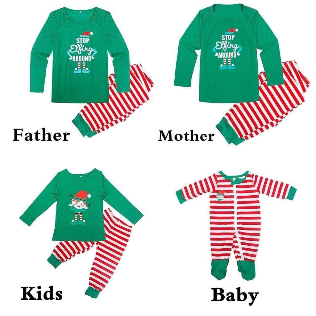 Семейни Коледни пижами- Elf Around-SALE-Семейни Коледни пижами-Elf Around-Thedresscode