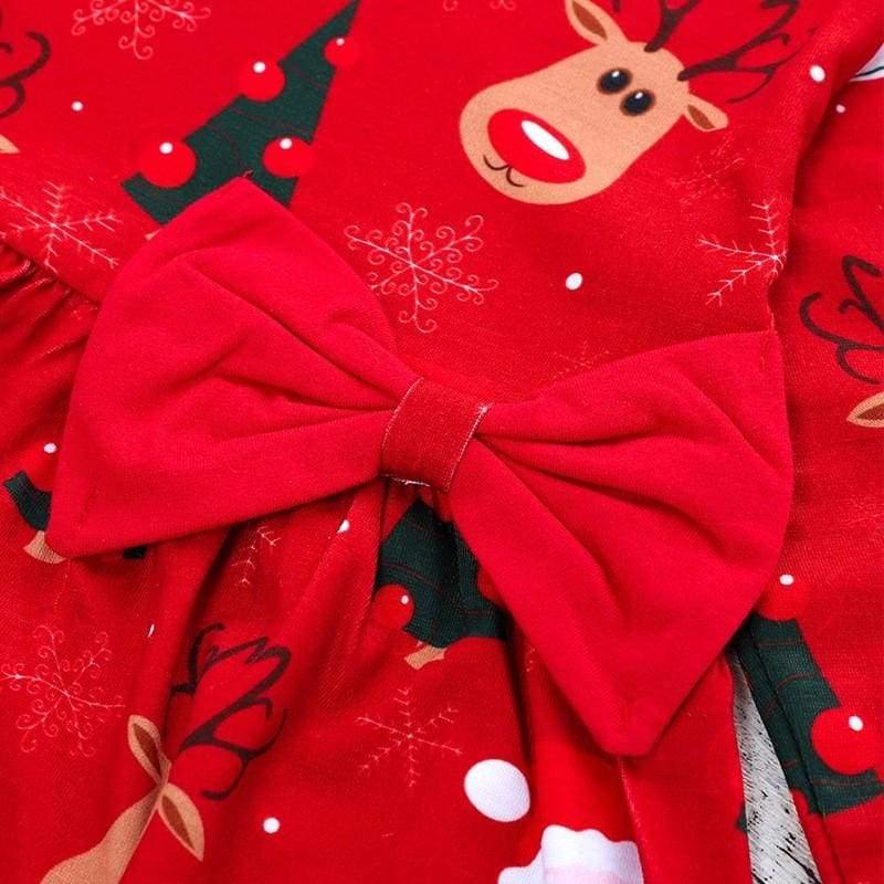 Детска рокля- Santa and Rudolph-Детска рокля- Santa and Rudolph-Thedresscode