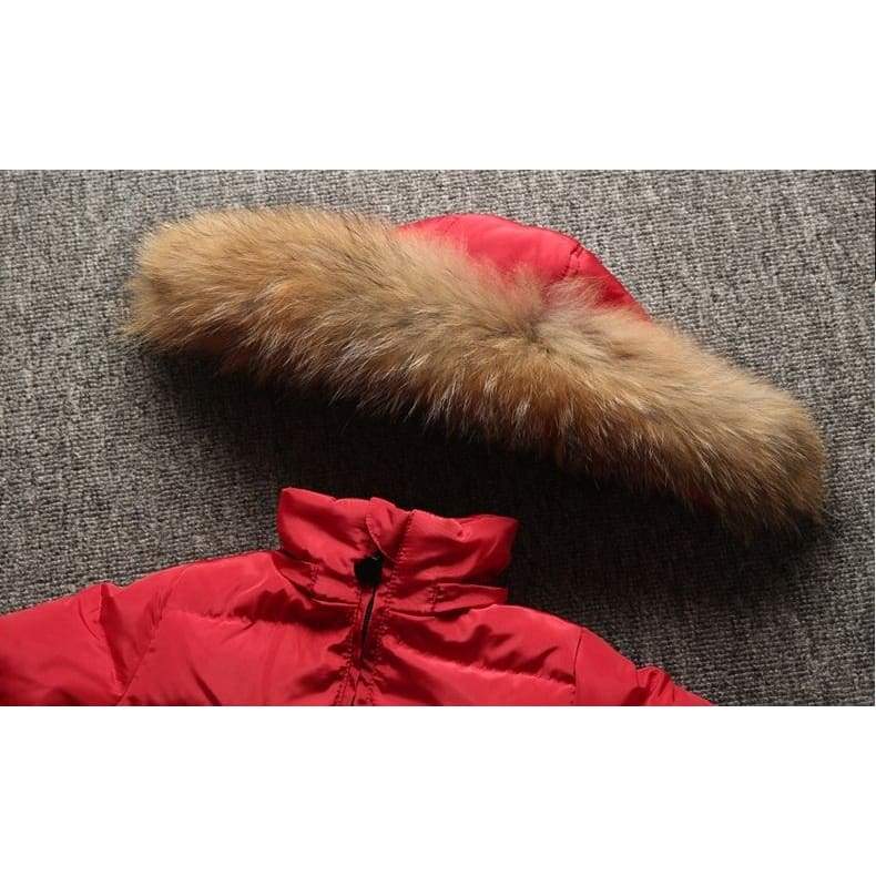 Детски зимен космонавт- RedFur HOOD-Детски зимен космонавт-Thedresscode