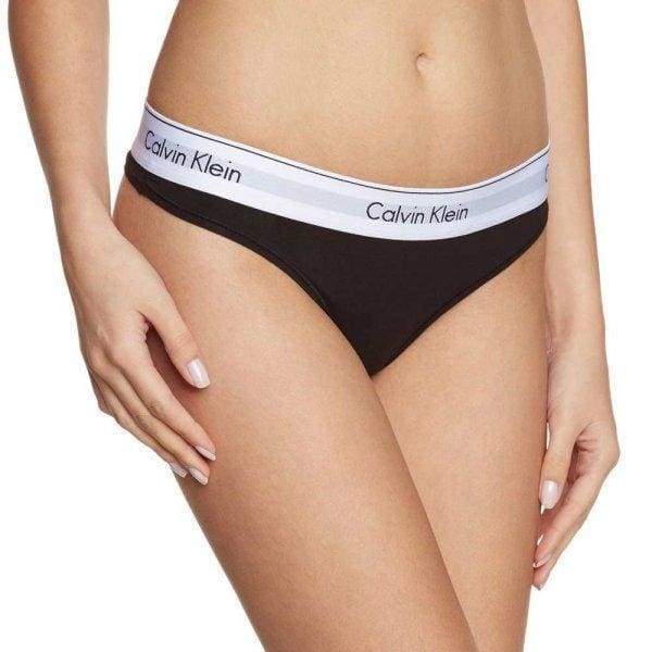 Дамски Стринг - CK black classic-Thedresscode