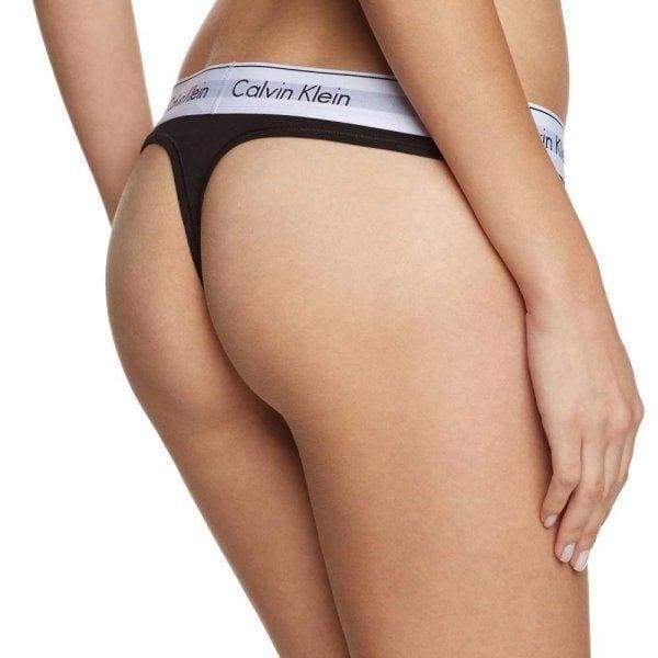 Дамски Стринг - CK black classic-Thedresscode