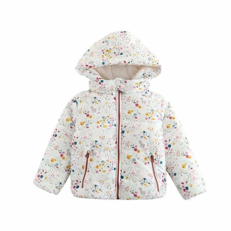 Детско зимно яке Flowers-SALE-Детско зимно яке - Flowers-Thedresscode
