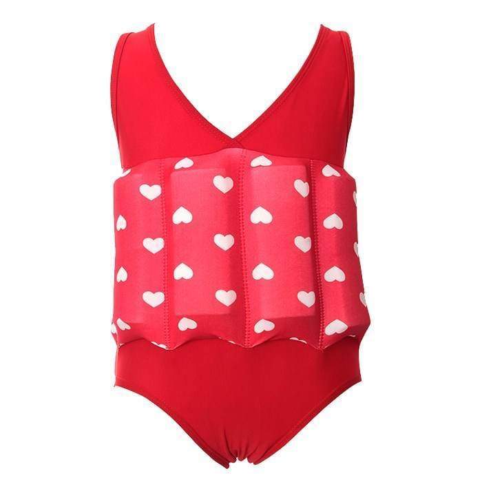 Детски Бански с пояс Swimtrainer Red Hearts ** SALE **-Детски Бански с пояс - Red Hearts-Thedresscode