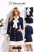 Дамска рокля Navy Elegance Bow SS27