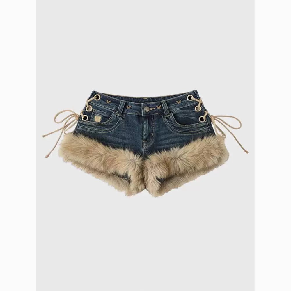 Дамски къси панталони FUR DENIM SS27