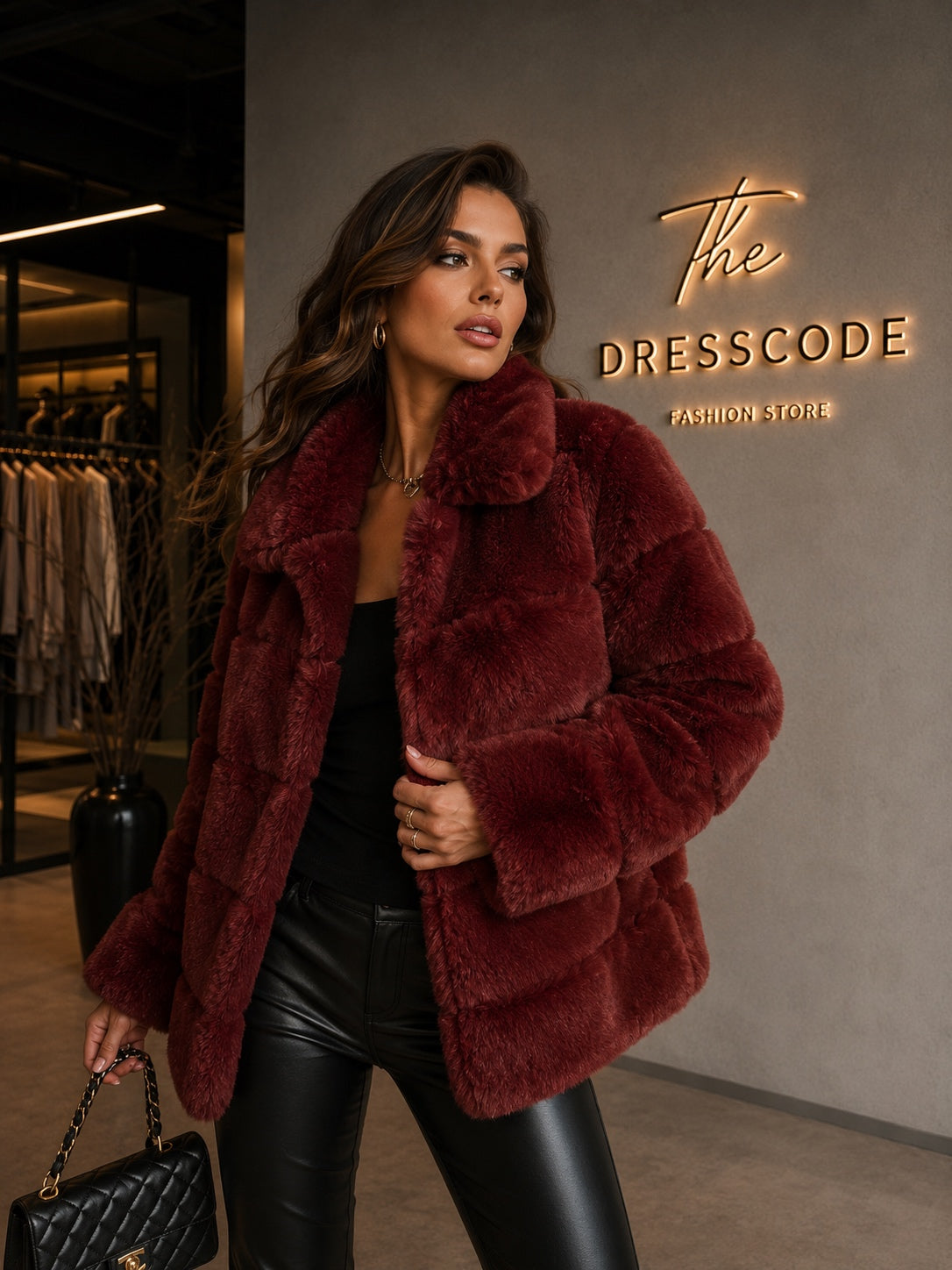 Дамско палто Burgundy Muse SS27