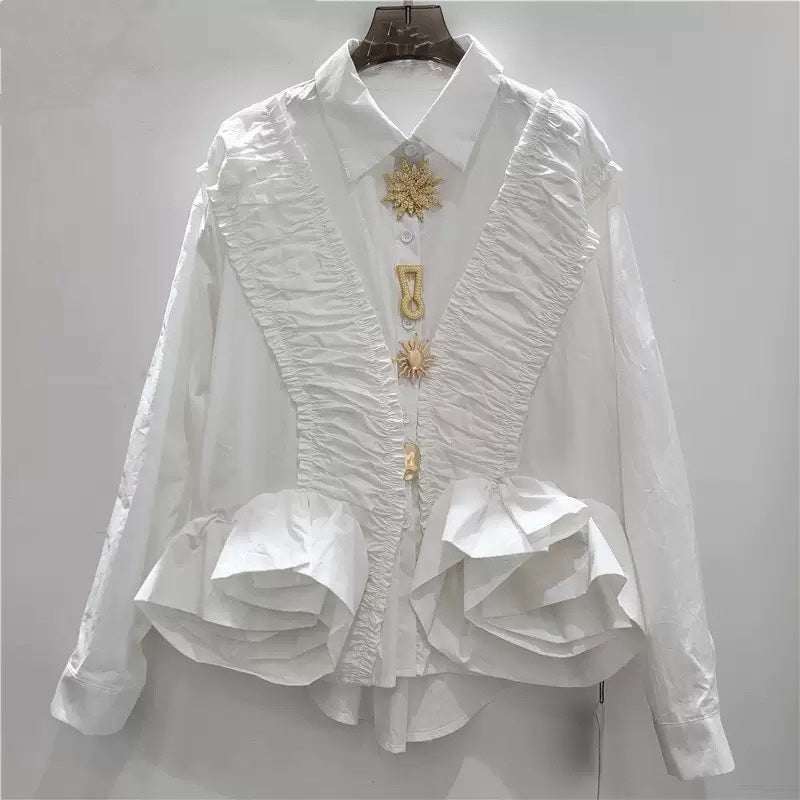 Дамска риза Elara White SS27