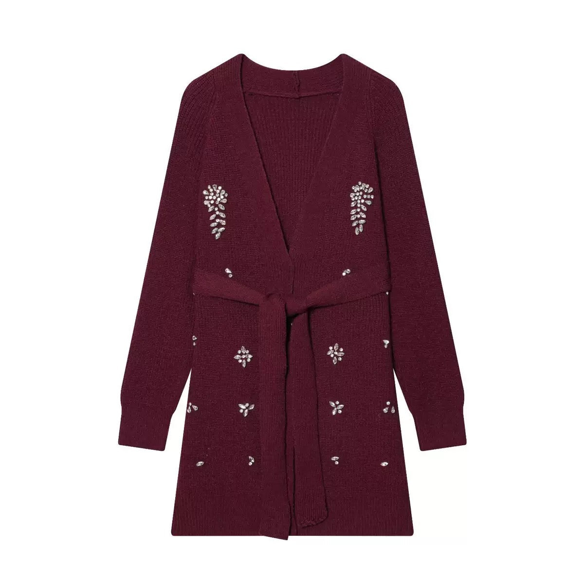 Дамска жилетка Burgundy Luxe Crystal SS27