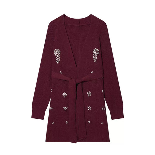 Дамска жилетка Burgundy Luxe Crystal SS27