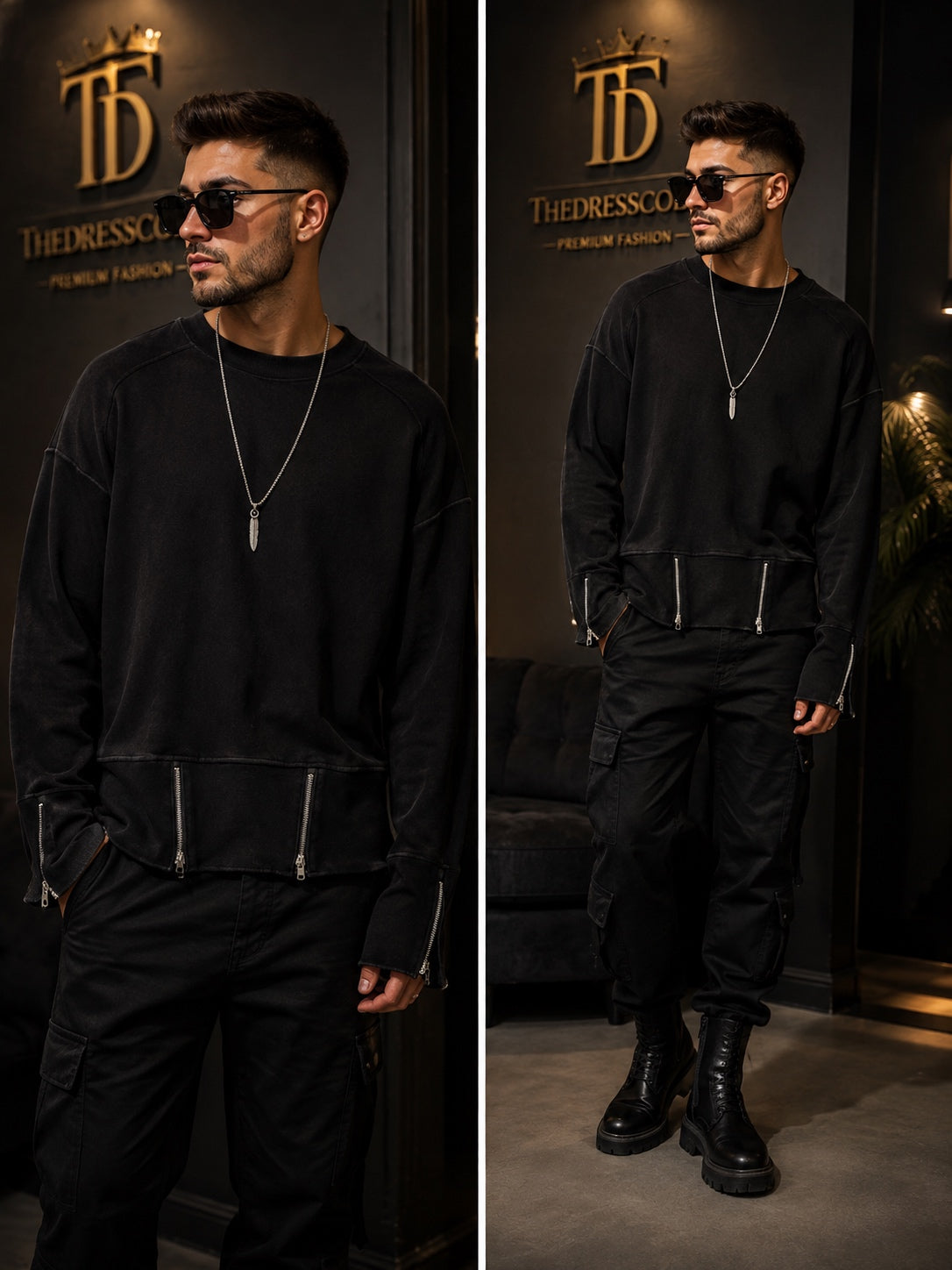Мъжки суичър Zip Statement SS27