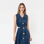 Дамска рокля Denim Diva SS25-Thedresscode
