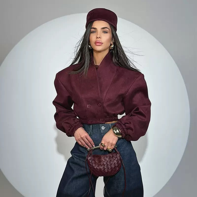 Дамско яке Burgundy Icon SS27