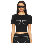 Дамска тениска Zip Tease SS25-Thedresscode