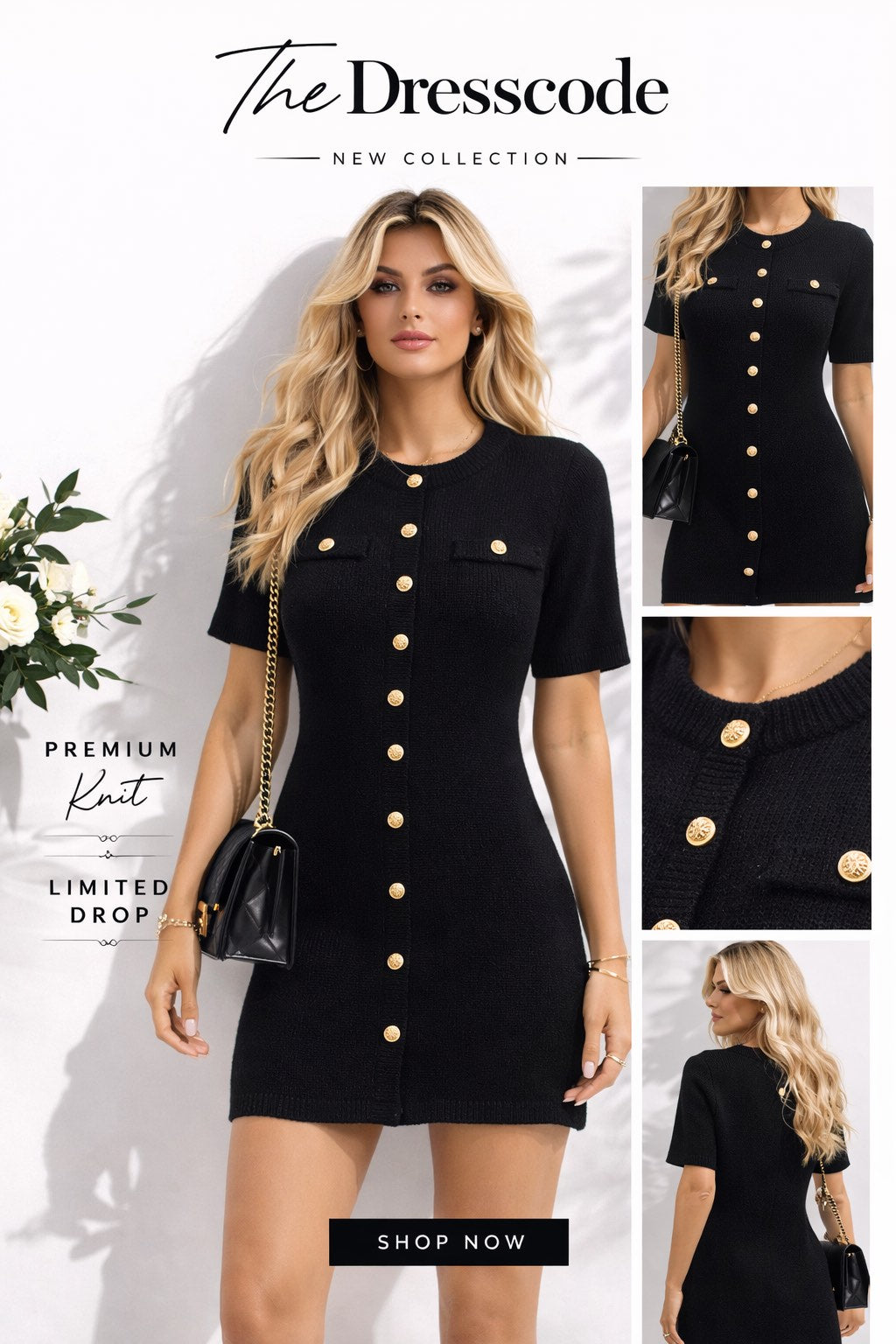 Дамска рокля Timeless Gold SS27