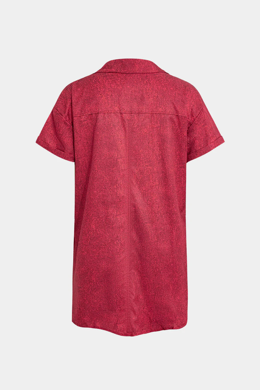 Дамска риза Red Patchwork Rebel SS25-Thedresscode