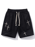 Мъжки къси панталони Embroidered Crosses SS25-Мъжки къси панталони Embroidered Crosses 24'-Thedresscode