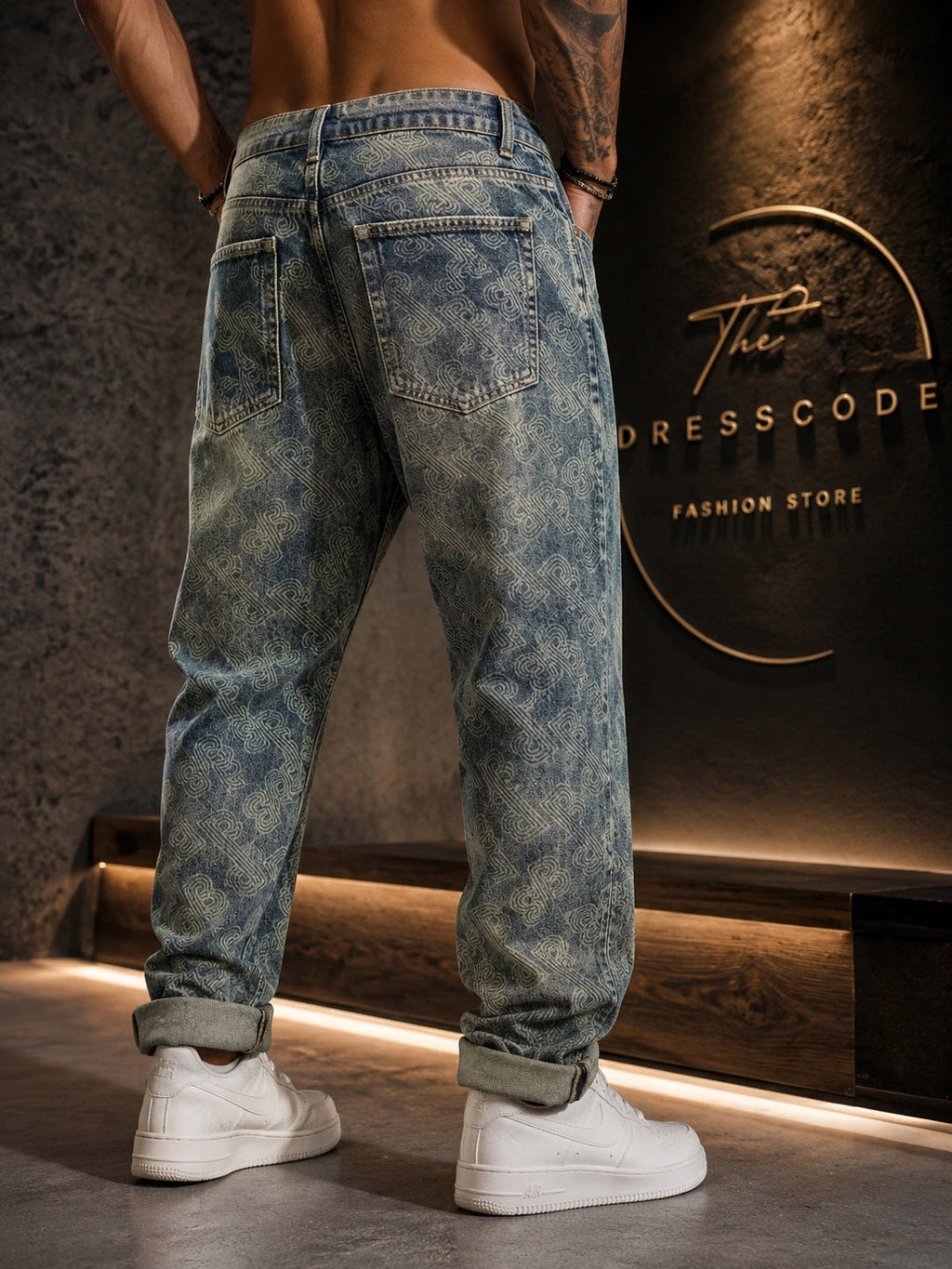 Мъжки дънки MONOGRAM WASH SS27