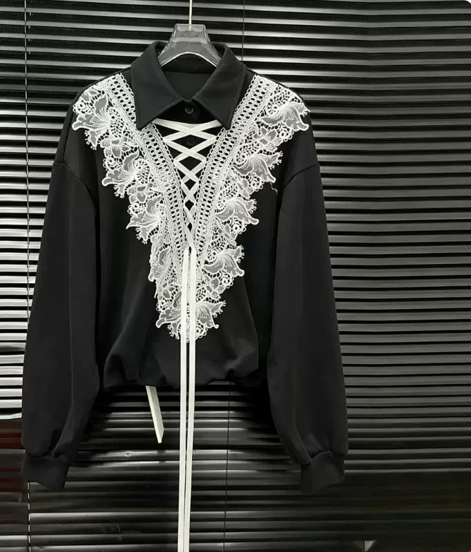 Дамски суичър LACE NOIR SS27
