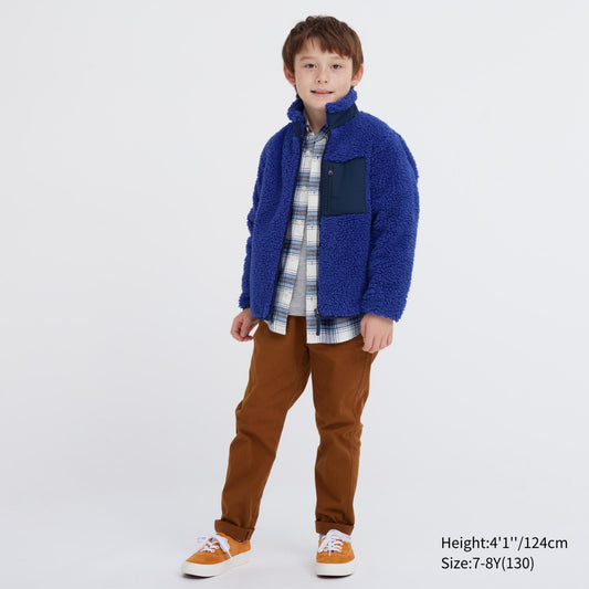 Детски флейс Fleece Zip Jacket Blue SS23'-Детски флейс Fleece Zip Jacket Blue SS23'-Thedresscode