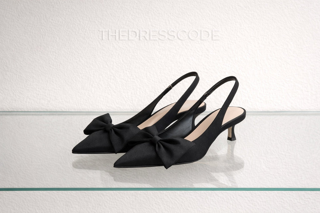 Дамски сандали на ток Black Bow SS26