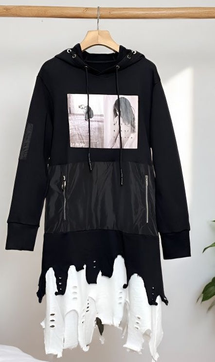 Дамски суитшърт рокля NOIR REBEL SS27