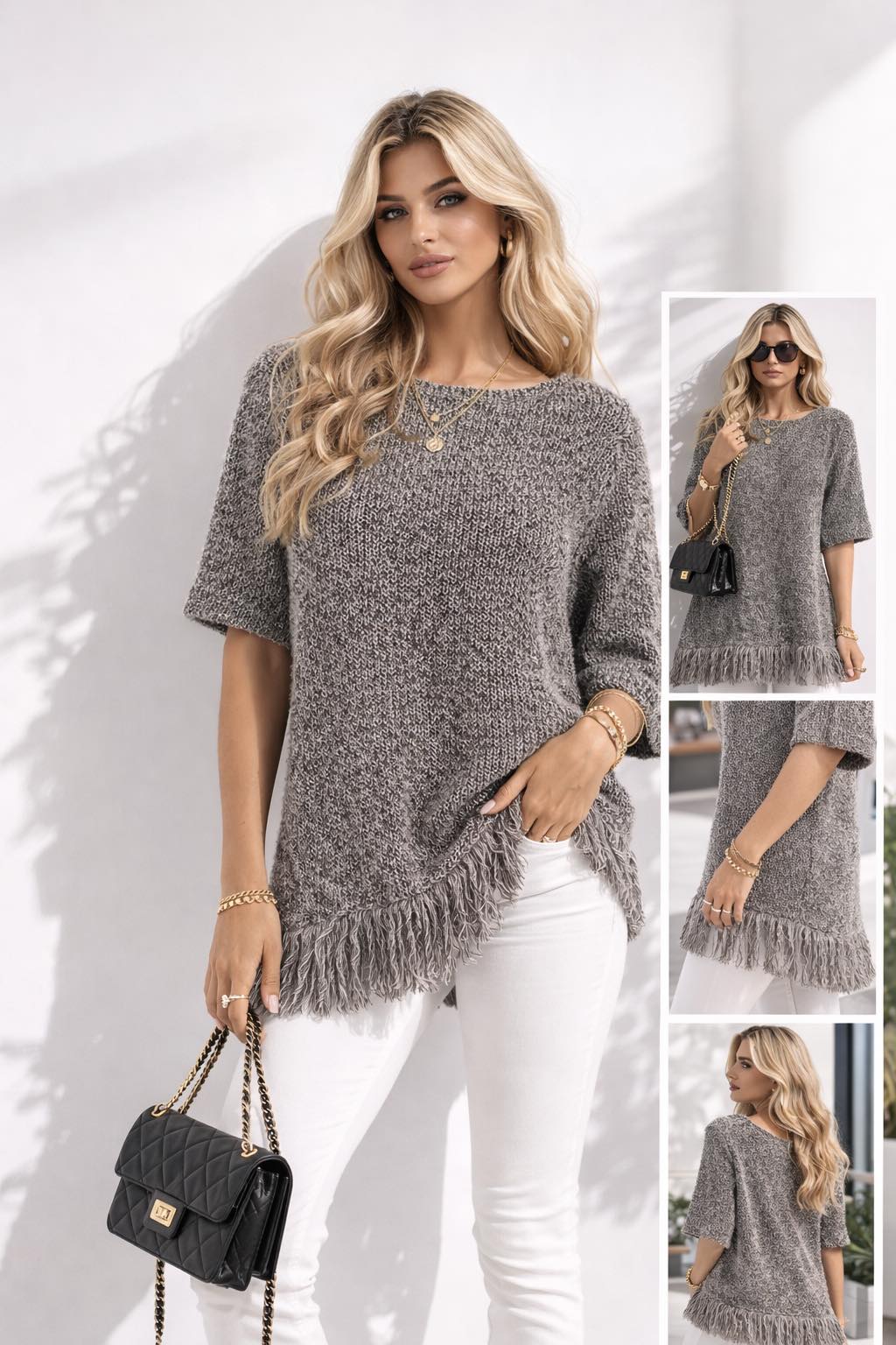 Дамски пуловер Effortless Fringe SS27