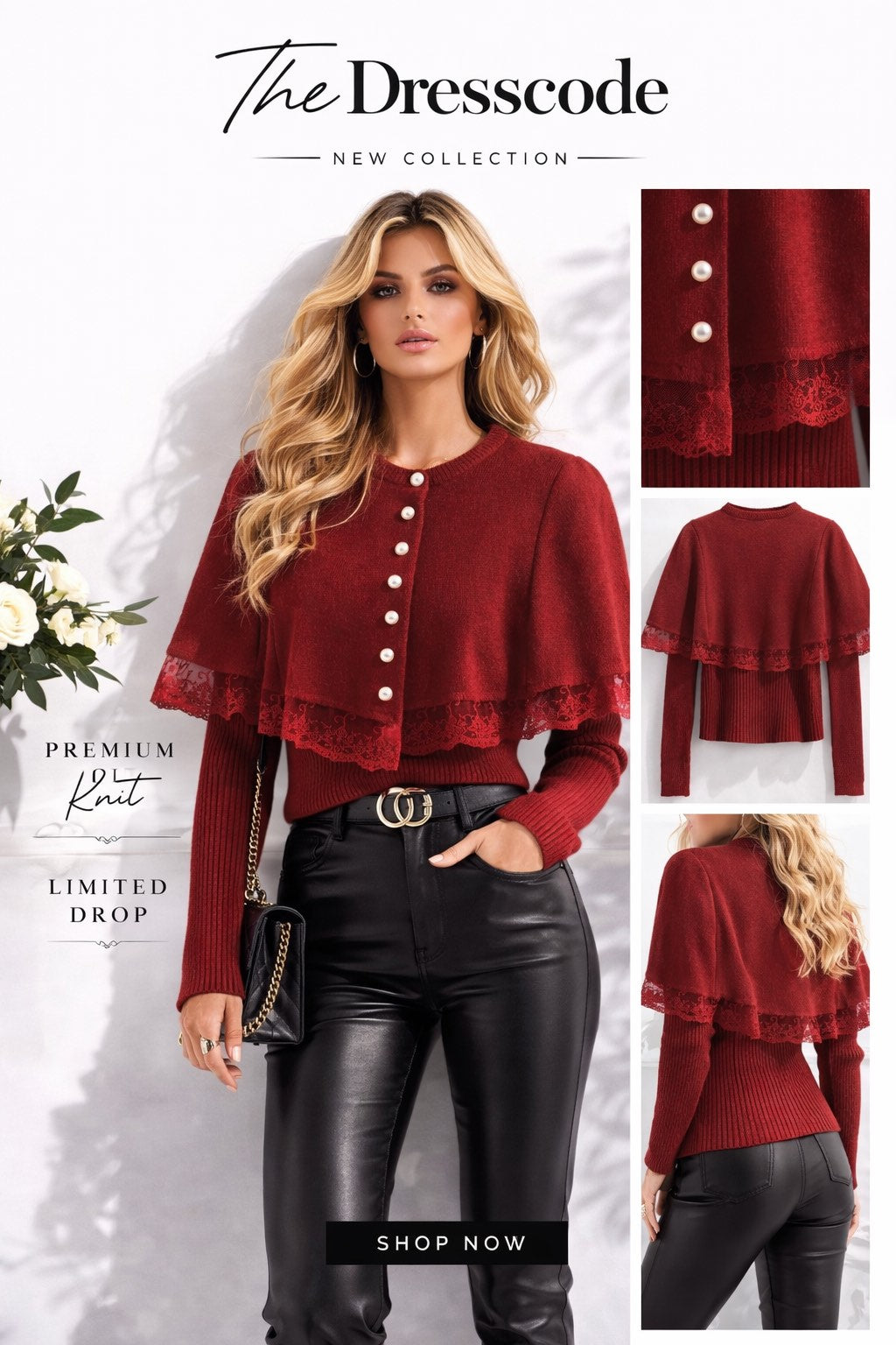 Дамска жилетка Crimson Chic SS27