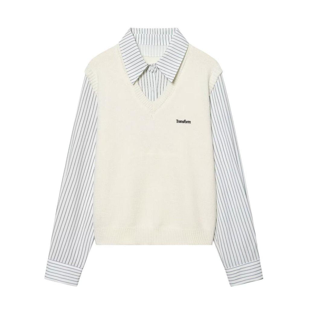 Дамски пуловер Preppy Chic Ivory SS27