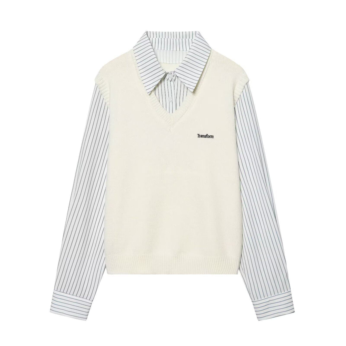 Дамски пуловер Preppy Chic Ivory SS27