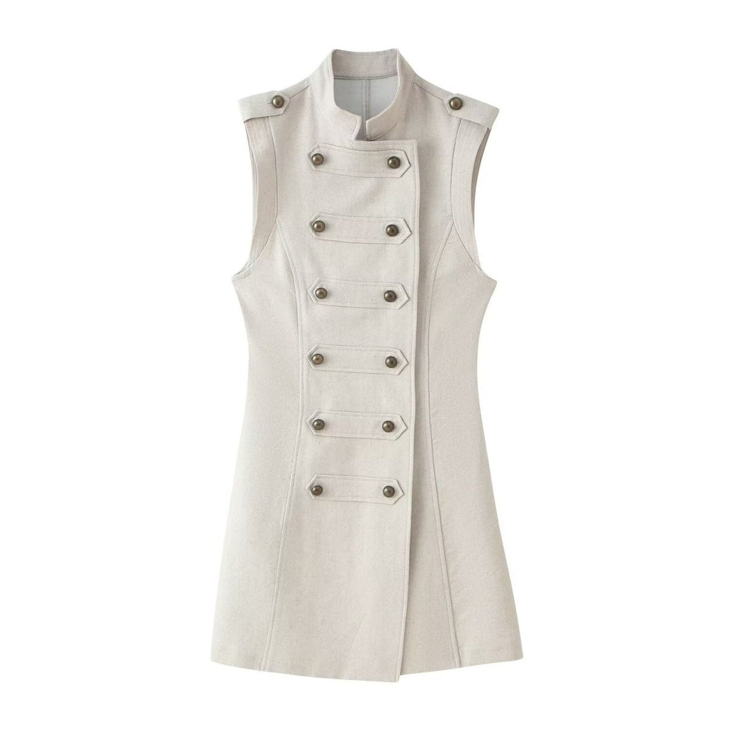 Дамска рокля MAJESTIC CREAM SS27