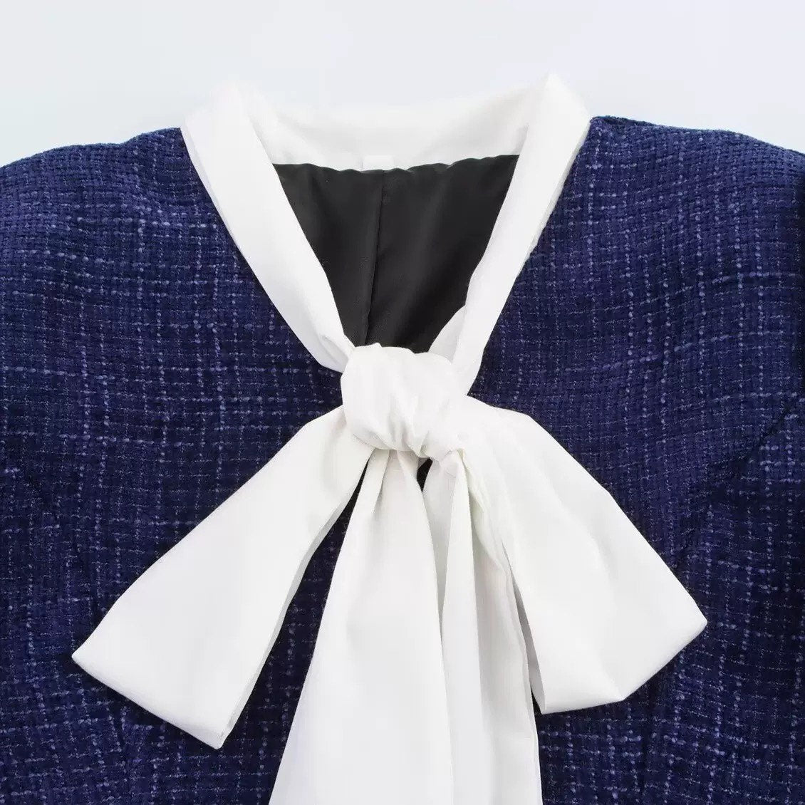 Дамска рокля Navy Elegance Bow SS27
