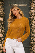 Дамски пуловер Lina Mustard SS27