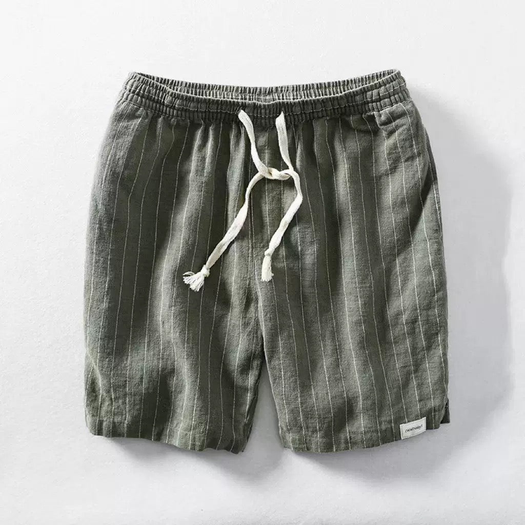 Мъжки къси панталони Elite Stripe Green SS26