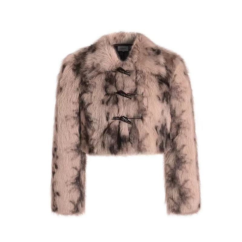 Дамско палто Dusty Rose Fur SS27