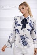 Дамска риза Blue Botanica SS26