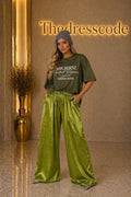 Дамски панталон Silk Olive SS26