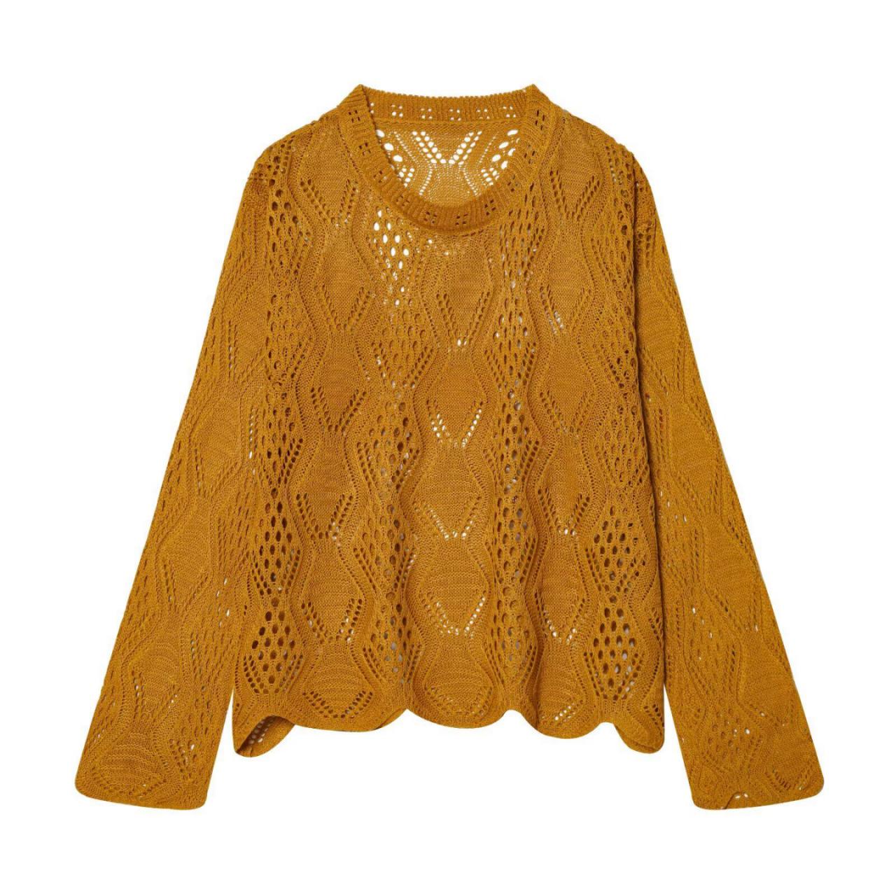 Дамски пуловер Lina Mustard SS27