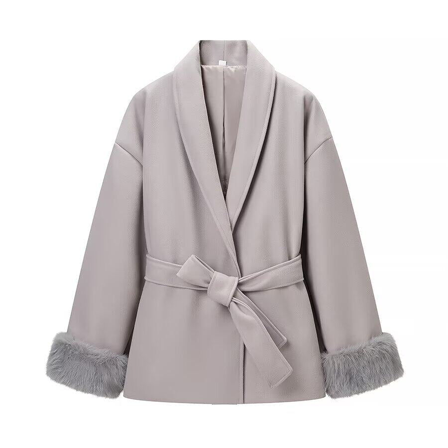 Дамско палто Grey Fur SS27