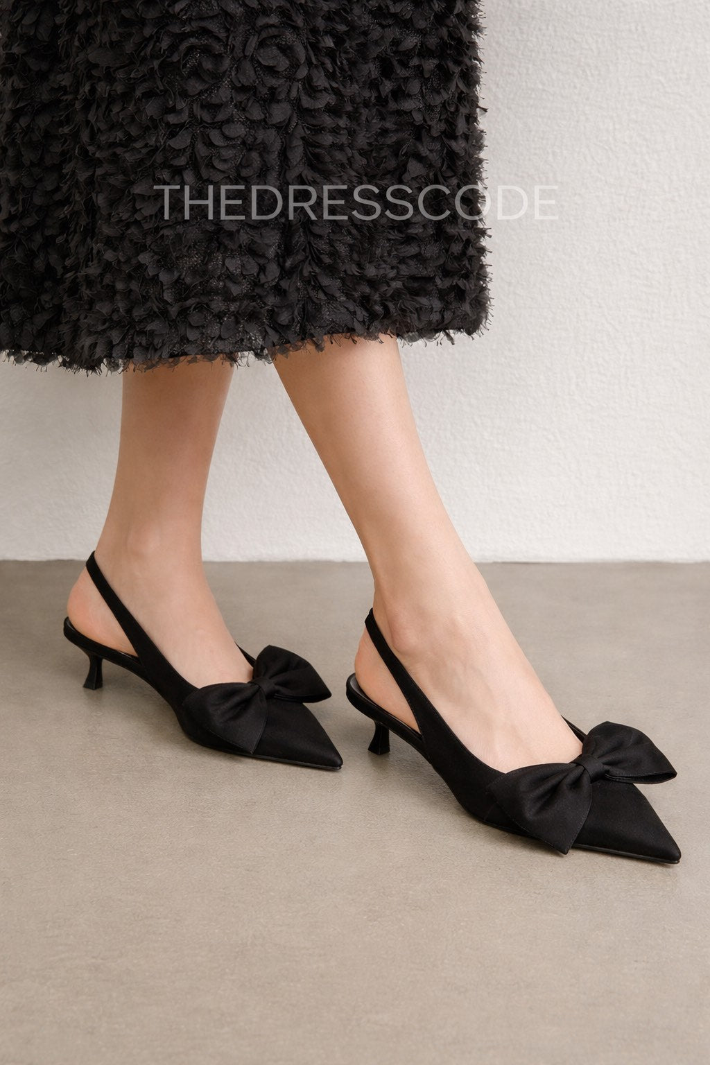 Дамски сандали на ток Black Bow SS26