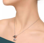 Дамско колие с висулка Silver Crown 24'-Дамско колие с висулка Silver Crown 24'-Thedresscode